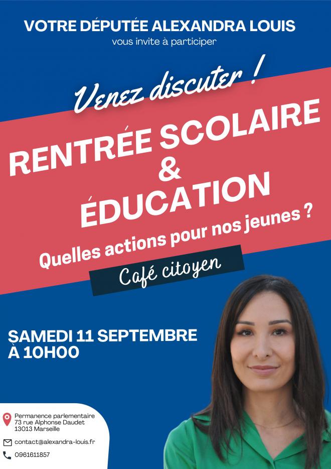 Café citoyen : Rentrée scolaire & éducation