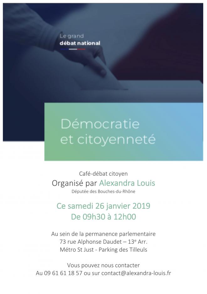 Grand débat national : La démocratie et la citoyenneté