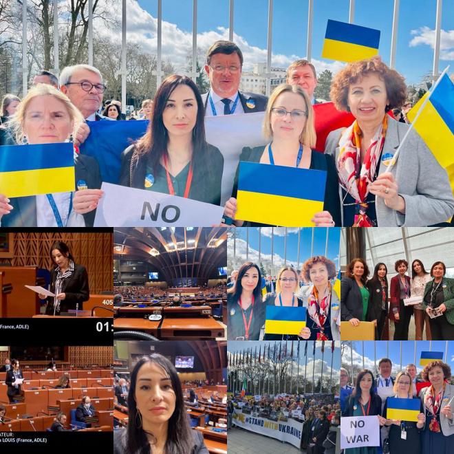 Intervention en session extraordinaire à l'Assemblée parlementaire du Conseil de l'Europe concernant l'invasion de l'Ukraine