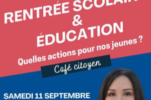 Café citoyen : Rentrée scolaire & éducation