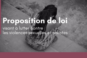 Proposition de loi visant à lutter contre les violences sexuelles et sexistes