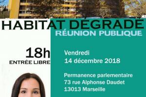 Réunion publique sur l'habitat dégradé - Vendredi 14 décembre 2018 à 18h 