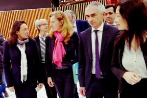 Visite de Madame Belloubet au Tribunal de Grande Instance de Marseille