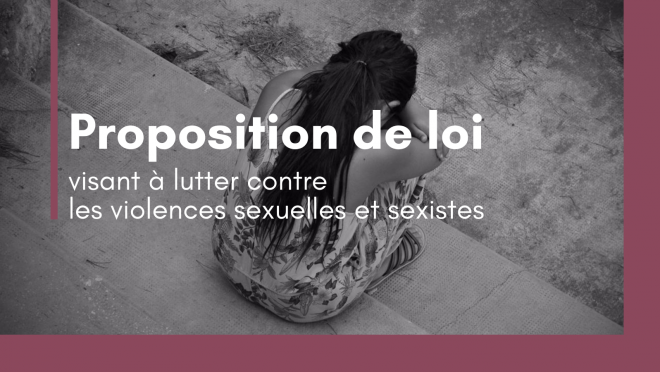 Proposition de loi visant à lutter contre les violences sexuelles et sexistes