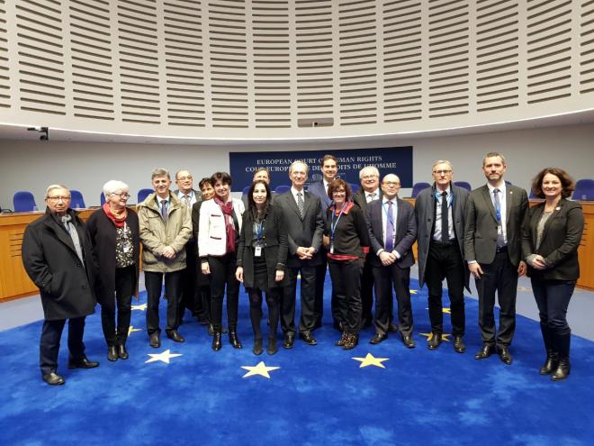 Visite de la Cour Européenne des Droits de l'Homme